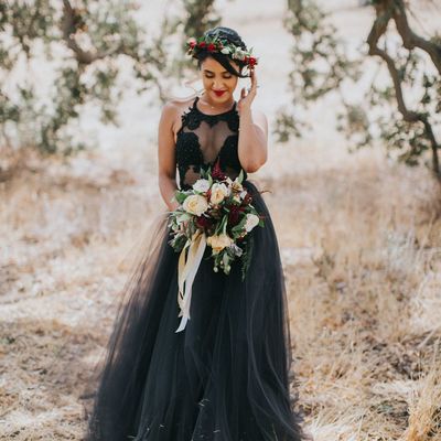 Sp1573,sexy a-line halter black lace wedding dresses,tulle bridal gowns - Thumbnail 4