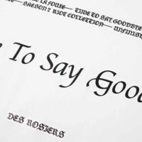 Free Shipping-"TIME TO SAY GOODBYE" TEE - Thumbnail 4