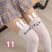 New cute cartoon cat devil rabbit elastic stockings high tube pantyhose - Thumbnail 3