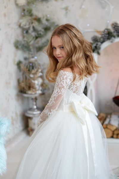 SP1598,Flower girl dress,Rustic Flower Dress,Tulle flower girl dress,Junior Bridesmaid Dress,Lace Flower Girl