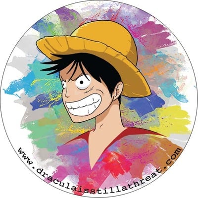 2" x 2" sticker - luffy (one piece)
