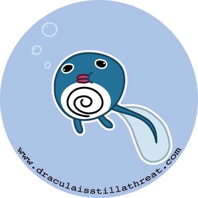 2" x 2" sticker - poliwag (pokemon)