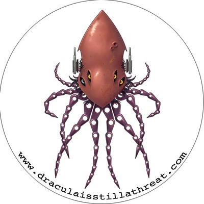 2" x 2" Sticker - Robot Squid