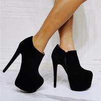 Fashion super high heel women's short boots S-495 - Thumbnail 2