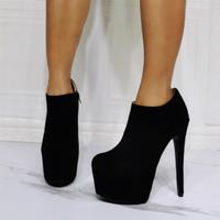 Fashion super high heel women's short boots S-495 - Thumbnail 3