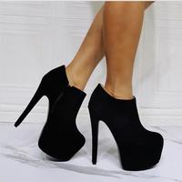 Fashion super high heel women's short boots S-495 - Thumbnail 4