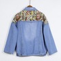 Tribal Pattern Denim Jacket - Thumbnail 2