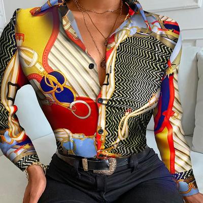 Sexy printed long-sleeved shirt - Thumbnail 3
