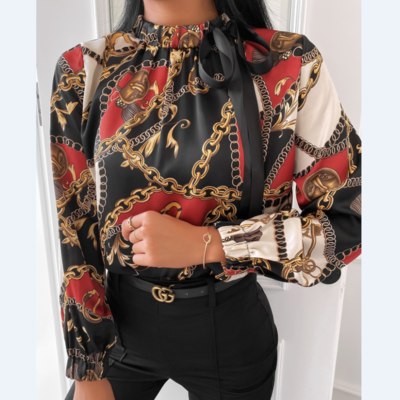 One-Shoulder Bat Sleeve Long-Sleeved Top