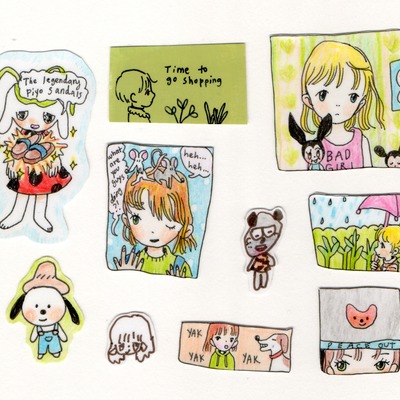 Stickers: chocolate chip muffin