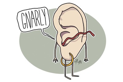 6" x 4" Print - Gnarly Ear