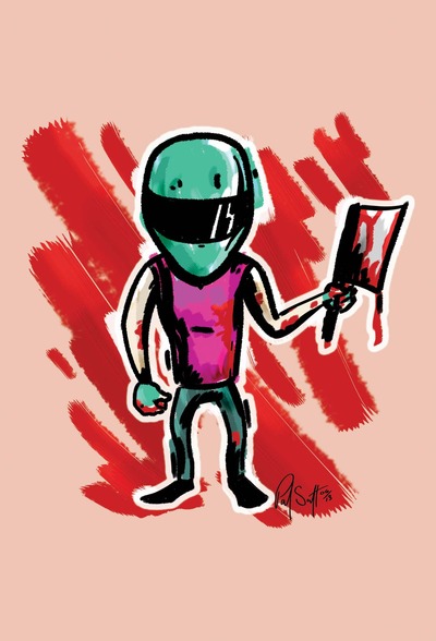 6" x 4" Print - Biker (Hotline Miami)