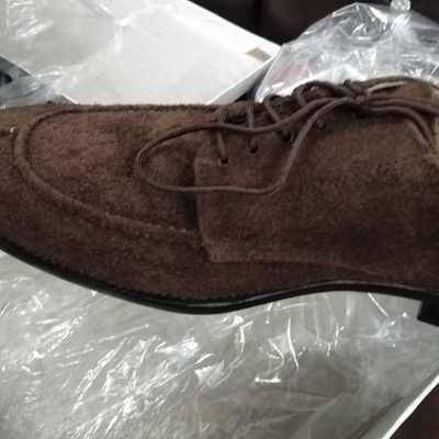 Awesome wear dark brown split toe suede casual wear shoes - Thumbnail 3