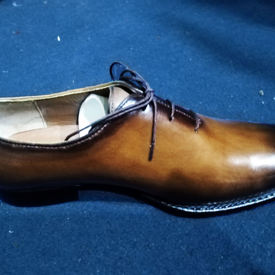Best two tone derby leather handmade shoes