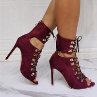 Sexy stiletto strap high heel sandals S-584 - Thumbnail 1