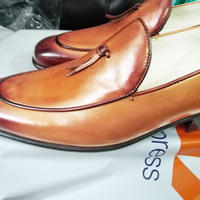 Luxury Brown Handmade Men's Leather Shoes Made On Order - Thumbnail 1