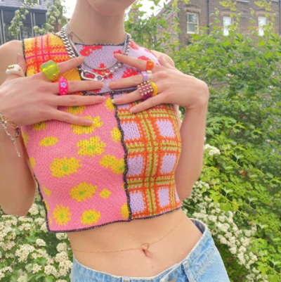 FLORAL SPLICE TANK TOP