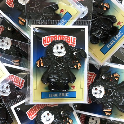 Horrorible kids eerie eric - limited edition enamel pin and sticker