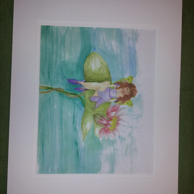 The pond fairy reproduction of original water color - Thumbnail 1