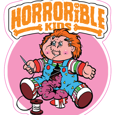 Horrorible kids charles leaky ray - limited edition enamel pin and sticker