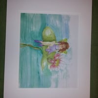 The Pond Fairy reproduction of original water color - Thumbnail 1