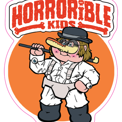 Horrorible kids clark unstable - limited edition enamel pin and sticker