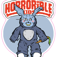 Horrorible Kids Furry FRANK - Limited Edition Enamel Pin and Sticker - Thumbnail 2