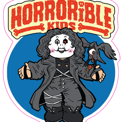Horrorible kids eerie eric - limited edition enamel pin and sticker
