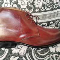 Classic Hand Craft Brown Genuine Leather Chukka Lace Up Formal Wear Boot - Thumbnail 2