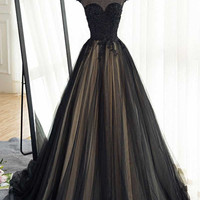 Black Women Prom Dress Evening Dress Formal Occasion Party Dress,1043 - Thumbnail 1