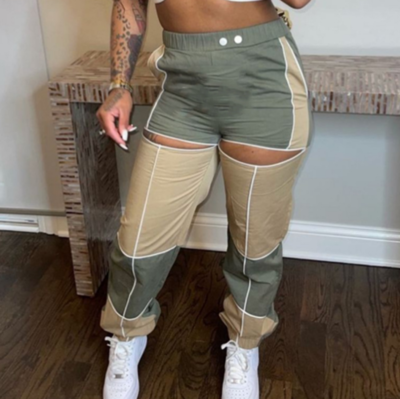 Fashion Printed Broken Copper Pants