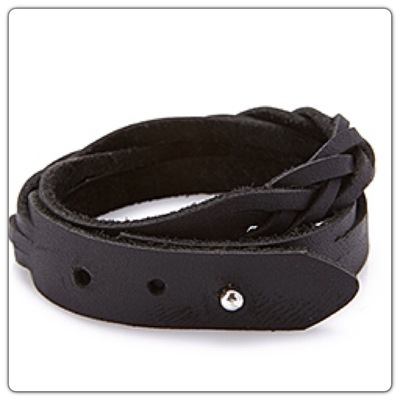 Men's braided wrap bracelet td