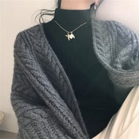 Retro Cable Knitted Longline Thick Cardigan - Thumbnail 6