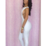 White One Sleeve Jumpsuit - Thumbnail 3