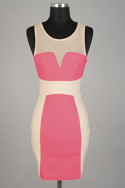 Coral Bodycon Dress