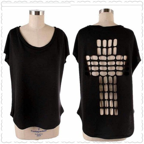 Cross Cutout Top