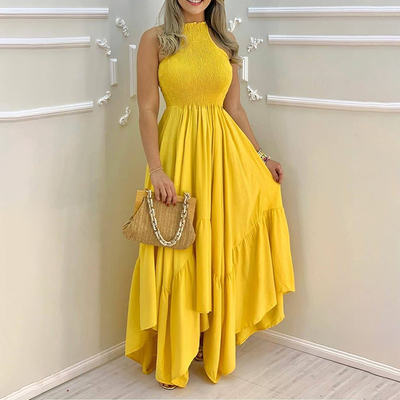 Sexy Sleeveless Irregular Dress