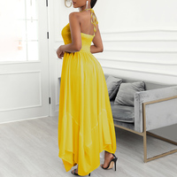 Sexy Sleeveless Irregular Dress - Thumbnail 3