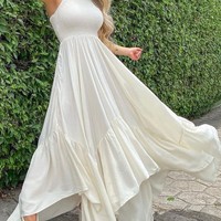 Sexy Sleeveless Irregular Dress - Thumbnail 4