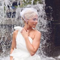 Classic Mini Short Wedding Dress, One Shoulder Short Wedding Dresses, Ruffle organza Bridal Dress,549 - Thumbnail 3