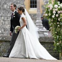 Vintage A-Line High Neck Cap Sleeve Lace Wedding Dresses - Thumbnail 2