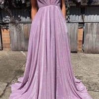 Lilac Backless Popular Prom Dress ,Fashion Wedding Party Dress - Thumbnail 1