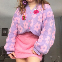 PINK FLOWERS CARDIGAN - Thumbnail 2