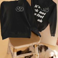 "IT'S OK NOT TO FEEL OK" HOODIE - Thumbnail 3