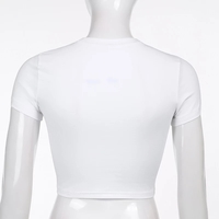 Cute Fruit Food Graphic Cartoon Short Sleeve Tee Crop Top Basic Casual Punk Summer E-Girl Kawaii Korean Japanese Harajuku Streetwear - Thumbnail 5