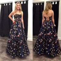 Lovely A-Line Sweetheart Lace Appliques Long Prom Evening Dresses - Thumbnail 1