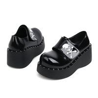 Gothic Skull Platform Shoes - Thumbnail 1