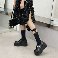 Gothic Skull Platform Shoes - Thumbnail 4