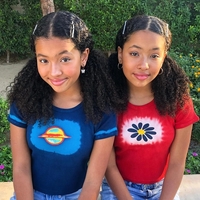 Cute Vintage Retro Planet Tie Dye Printed Crop Top Short Sleeve Shirt 90s Casual Summer E-Girl Kawaii Korean Japanese Harajuku Streetwear - Thumbnail 2