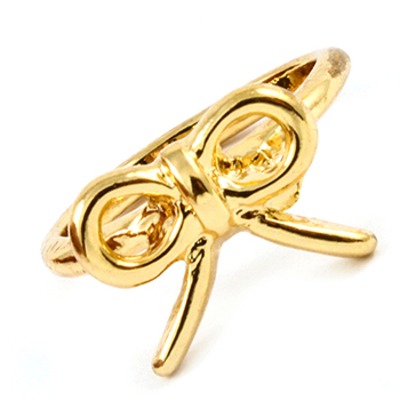 Mini bow midi ring